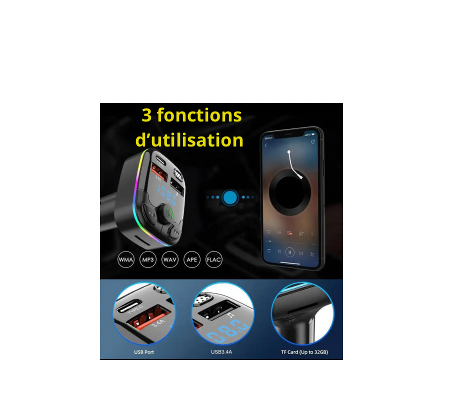 Transmetteur FM Bluetooth