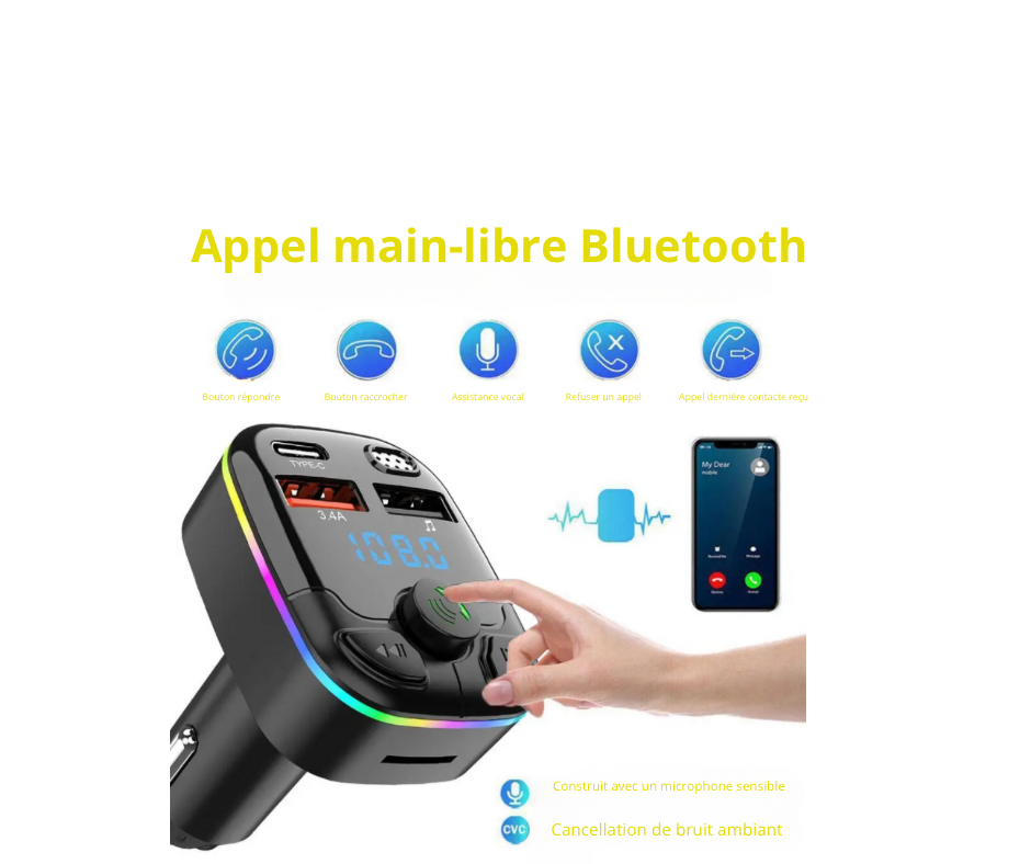 Transmetteur FM Bluetooth